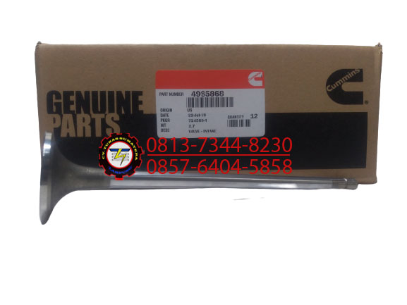 VALVE INTAKE, PN. 4965868 CUMMINS - CV Tunas Sumatera Lampung